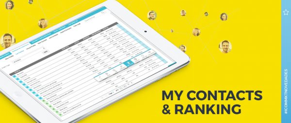 My Contacts & User’s Ranking by ICOMMKT