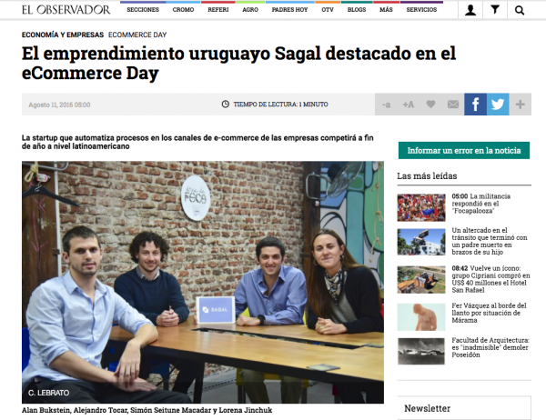 ICOMMKT jurado del eCommerce StartUp Competition de Uruguay